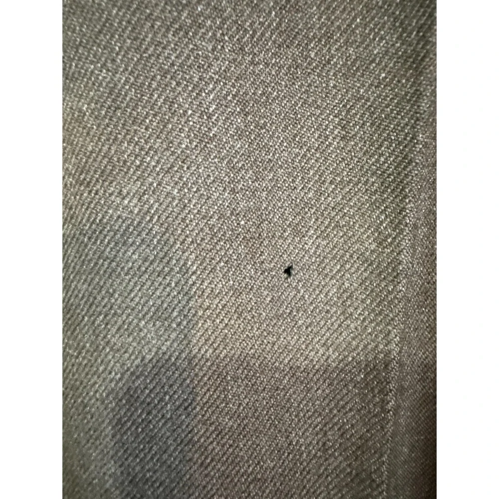 Vintage Korean War Wool Dress Pants Mens 28x29 Brown Pleated Relaxed Straight